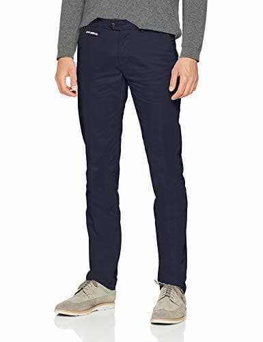 Moda El Ganso Chino Pantalones, Hombre, Azul