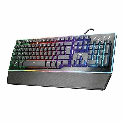 Electronic Trust Gaming GXT 860 Thura - Teclado Gaming LED Semi mecánico