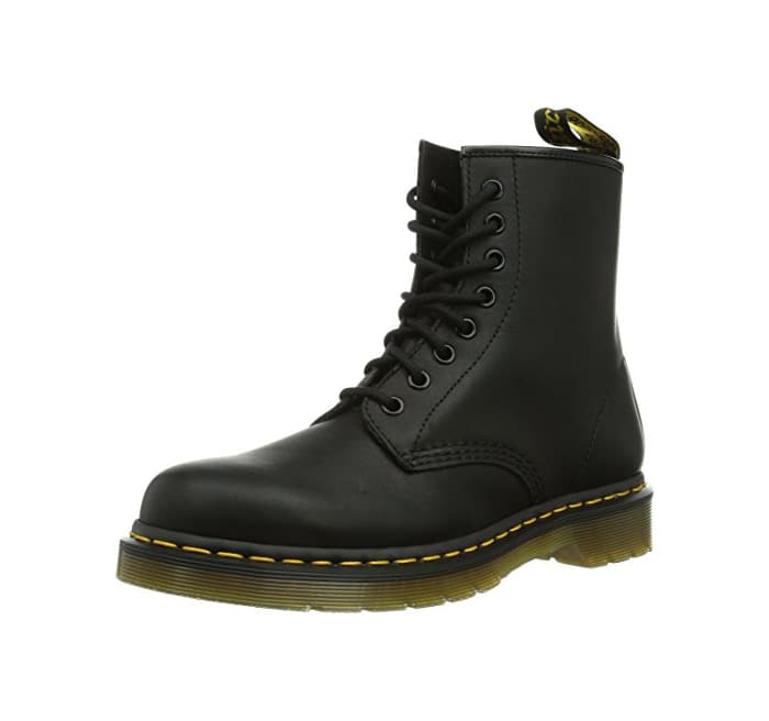 Moda Dr. Martens 1460 8 Eye Boot, Botas de cuero Unisex, Negro