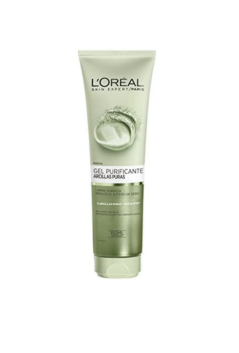 Belleza L'Oréal Paris Gel Limpiador Purificante Arcillas Puras Verde