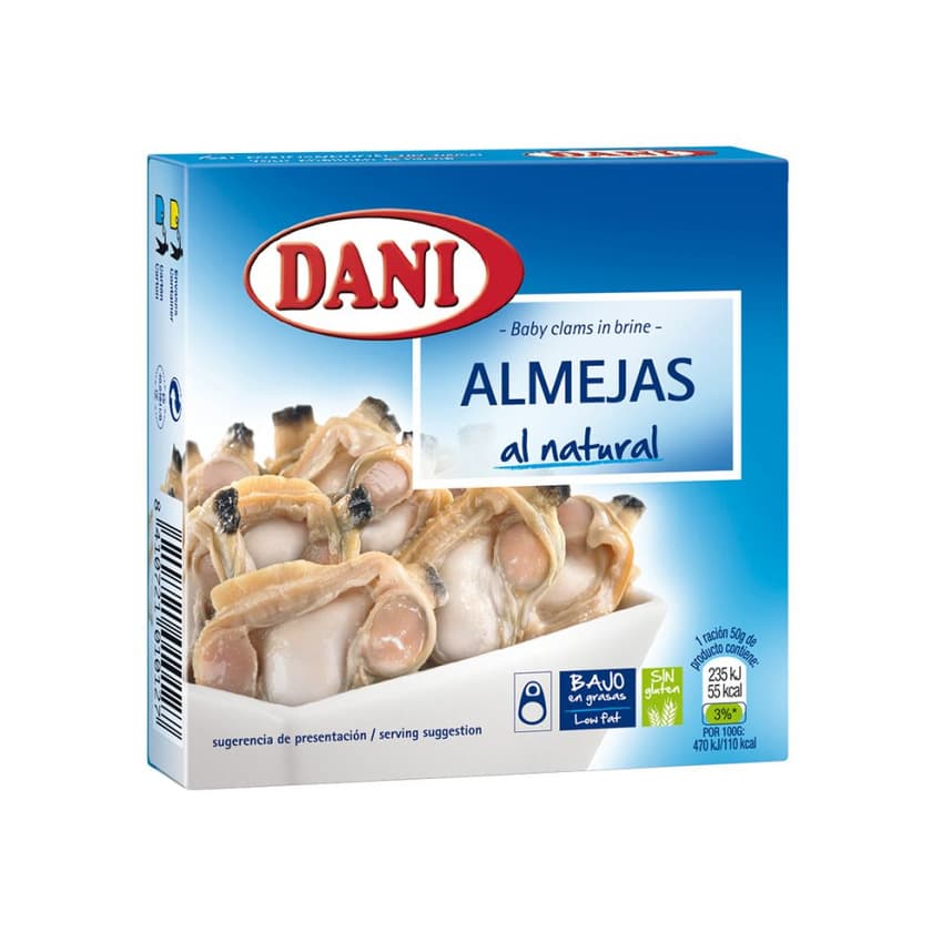 Producto Almejas chilenas al natural Dani