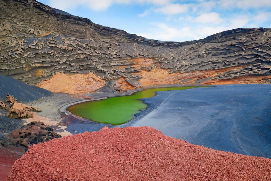 Moda El lago verde en El Golfo de Lanzarote