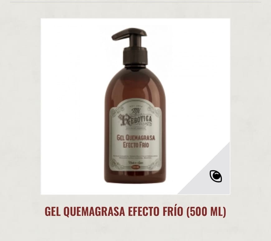 Belleza Gel Quemagrasa Efecto Frío