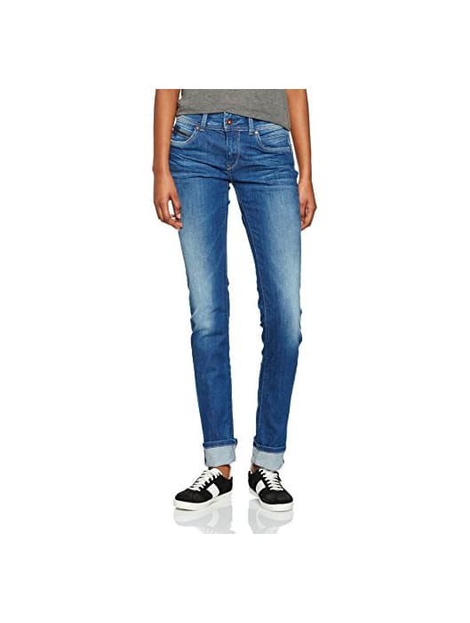 Fashion Pepe Jeans New Brooke, Vaqueros para Mujer, Azul