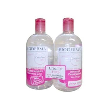 Belleza Bioderma Crealine H2O Micela solución 2 X 500 ML