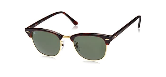 Moda Ray-Ban Clubmaster - Gafas de sol para hombre, Marrón