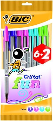 Product BIC Cristal Fun - Pack de 6+2 bolígrafos