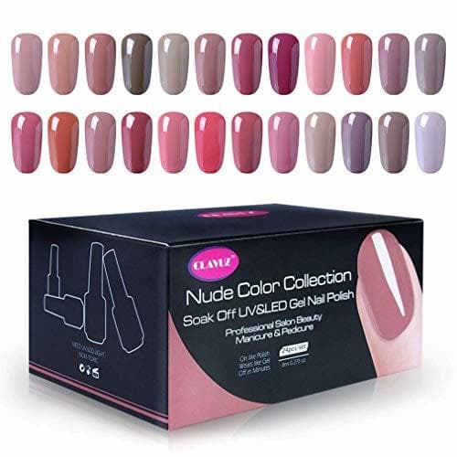 Belleza Clavuz 24pcs Kit de Esmaltes de Uñas Gel UV LED Semipermanente Serie