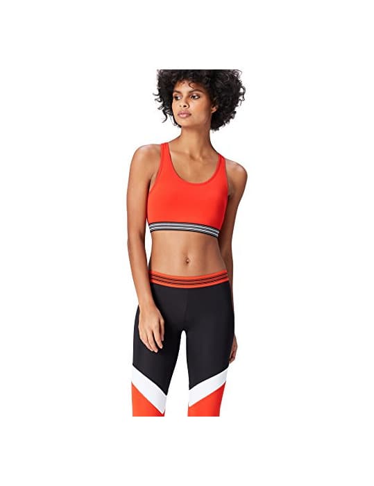 Fashion Activewear Top Deportivo Mujer, Rojo