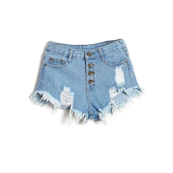 Fashion Minetom Mujer Verano Pantalones Cortos Vintage Denim Cortocircuitos Calientes Moda Cintura Alta