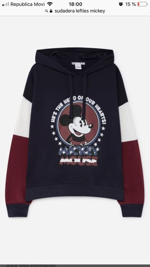 Product Sudadera Lefties “MICKEY MOUSE” 💙