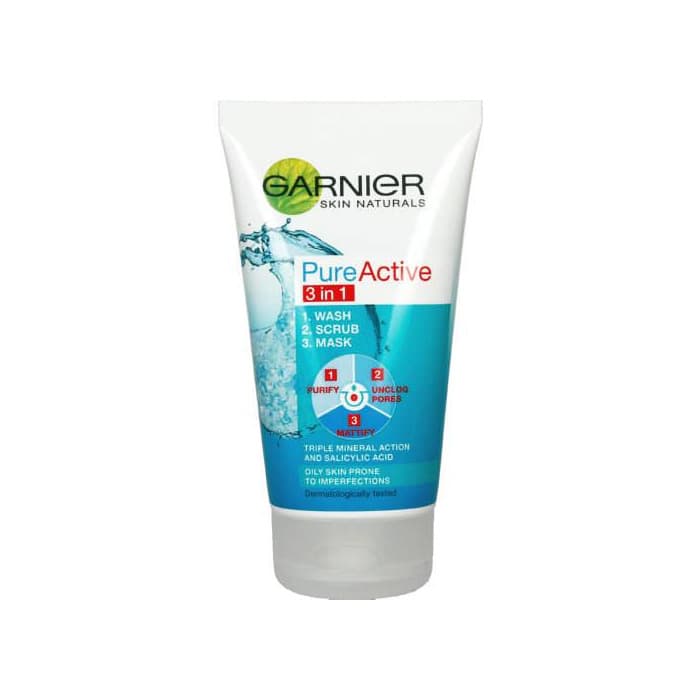 Belleza Garnier Skin Active Pure Active Gel 3 en 1 para Pieles Mixtas