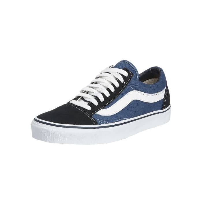 Moda Vans Old Skool Classic Suede/Canvas, Zapatillas Unisex Adulto, Azul