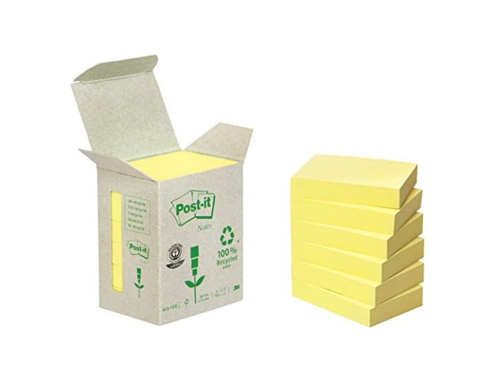 Product Post-It 653-1B - Pack de 6 notas recicladas