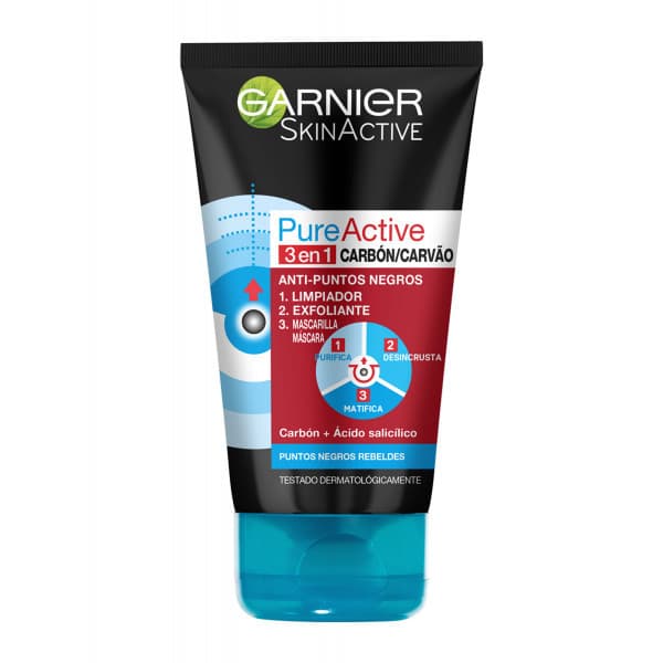 Fashion Pure Active Limpiador 3en1 Carbón Garnier precio