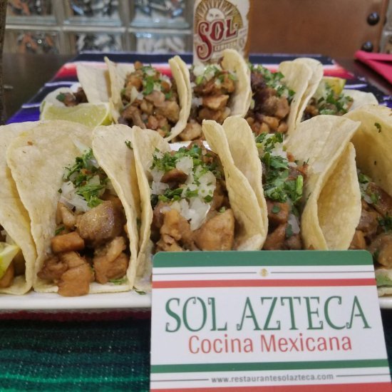 Restaurantes Restaurante Mexicano Sol Azteca, Cocina Mexicana-Valencia esp.