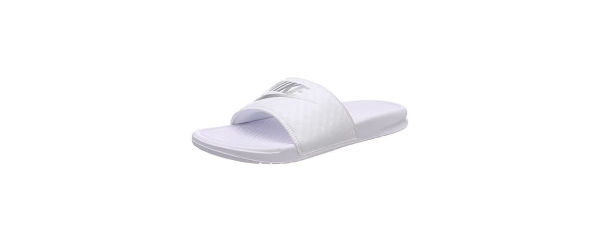 Moda Nike Wmns Benassi JDI, Chanclas para Mujer, Blanco