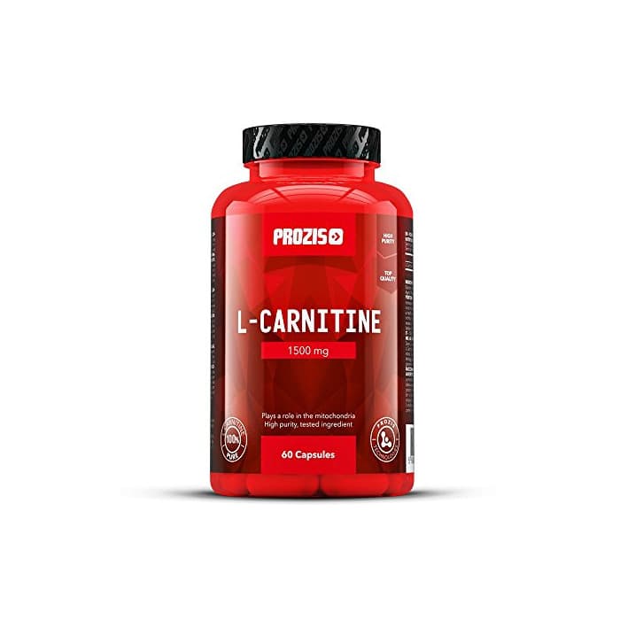 Belleza Prozis L-Carnitina - 60 Cápsulas de aminoácidos, 1500 mg