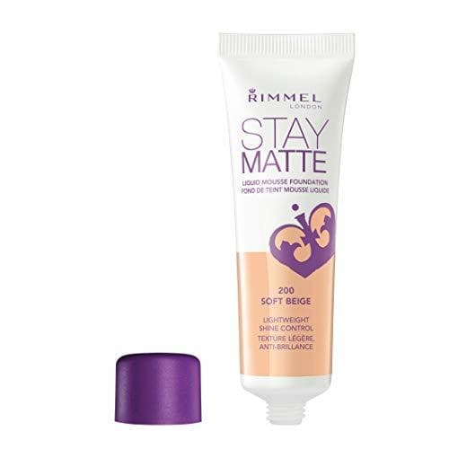 Beauty Rimmel London Stay Matte Base de Maquillaje Tono 200 Soft Beige -