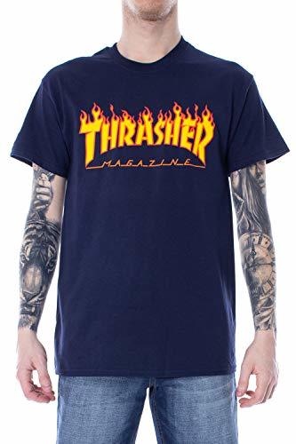 Moda CAMISA THRASHER MAGAZINE FLAME AZUL - M