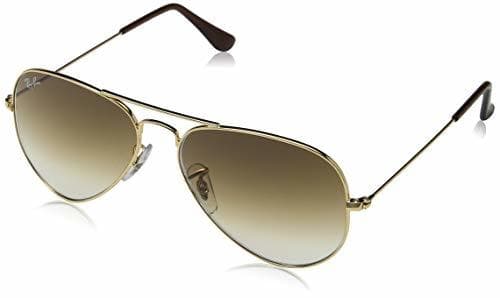 Moda Ray-Ban Aviator Large Metal - Gafas de sol Unisex, Dorado