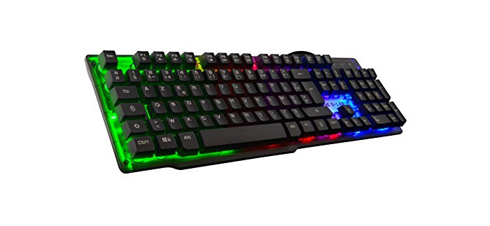 Electrónica The G Lab Keyz Neon/SP Teclado Gaming Retroiluminado