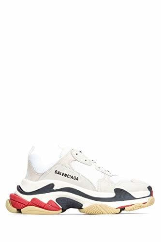 Fashion Balenciaga 524037W09E19000 Zapatillas de poliéster para Mujer, Blanco