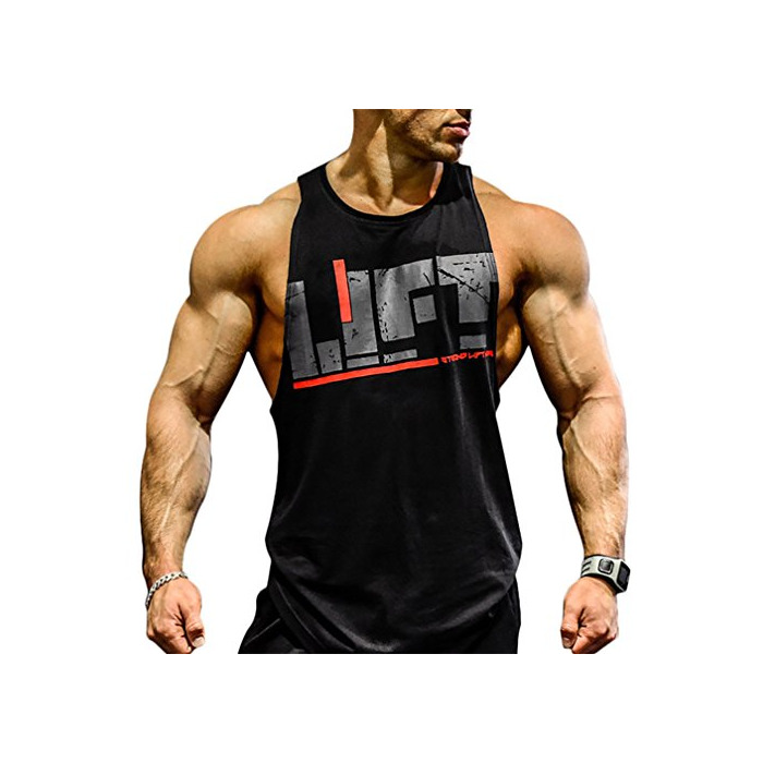 Fashion Befox Camisetas Elástica de Fitness sin Mangas Tank Top Gym para Hombre