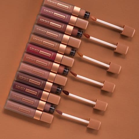 Producto Les Chocolats Labial líquido Ultra Matte L'Oreal Color 