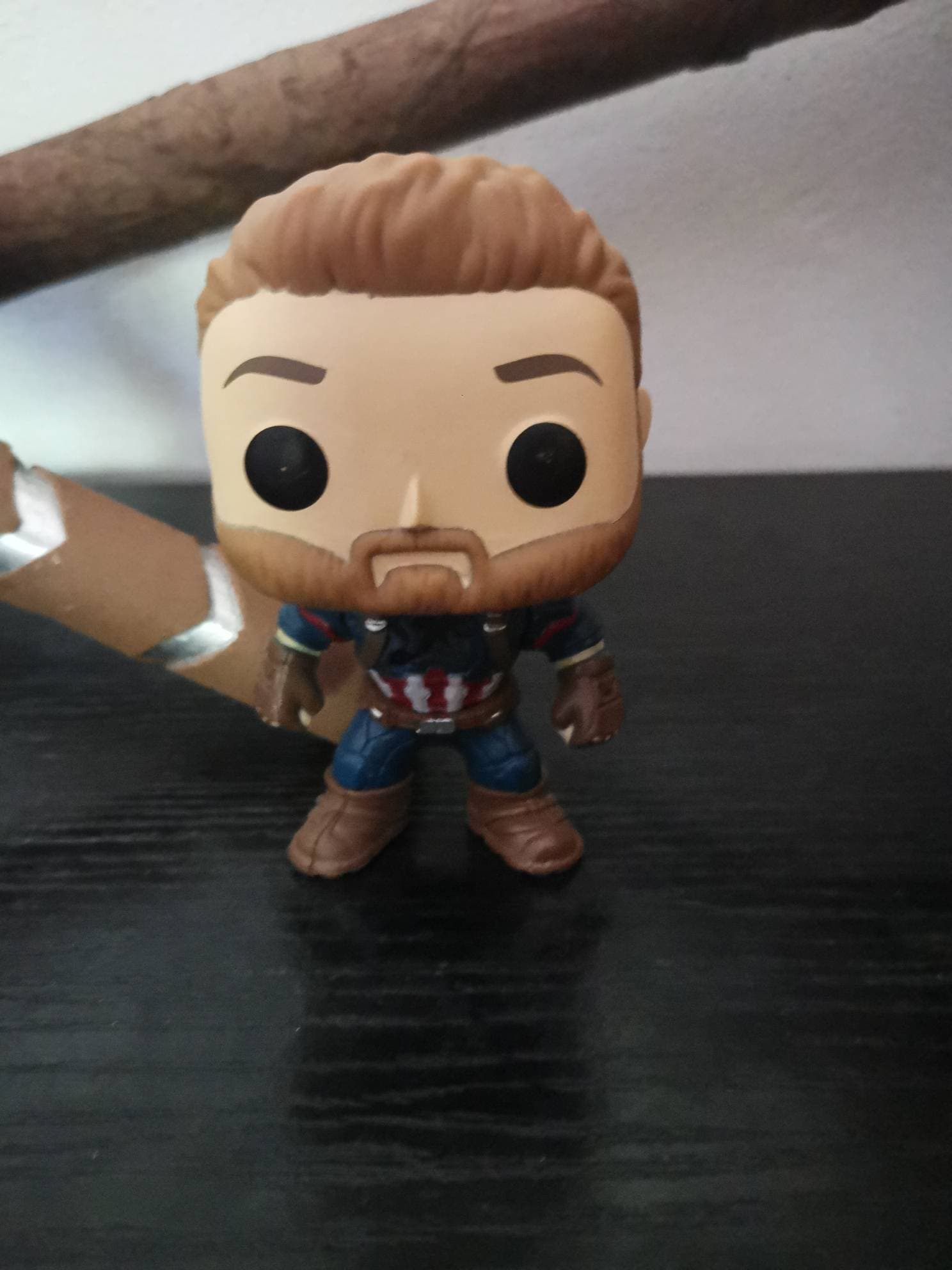 Game Funko Pop!- Capitán Vengadores Bobble: Marvel: Avengers AOU: Captain America