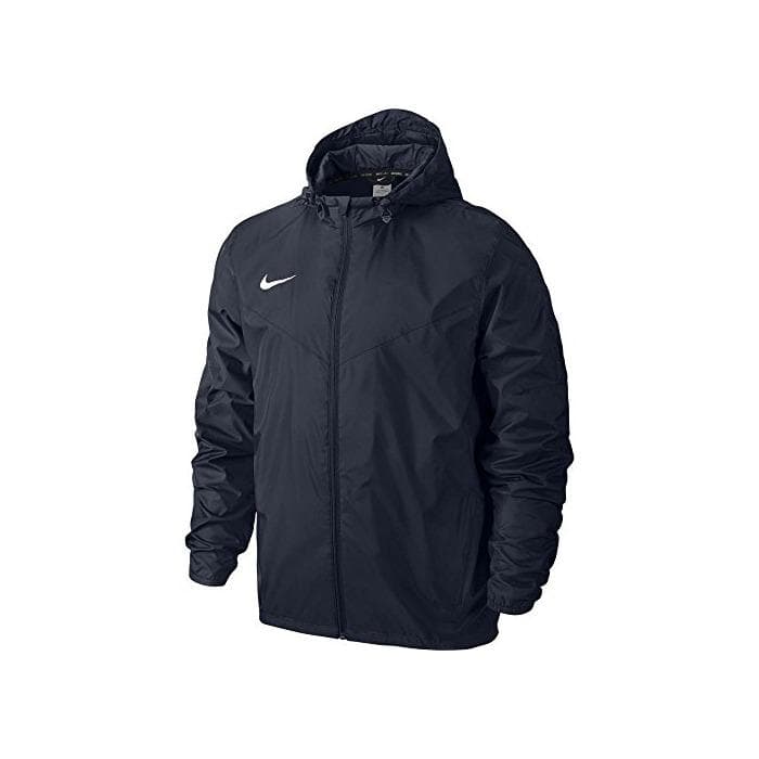 Electrónica Nike Team Sideline Rain Jacket Chaqueta Impermeable, Hombre, Azul Oscuro/Blanco (Obsidian/White)