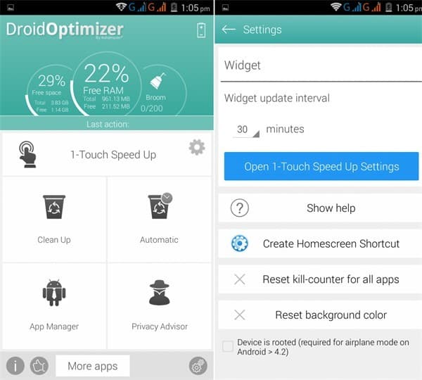 App Droid Optimizer