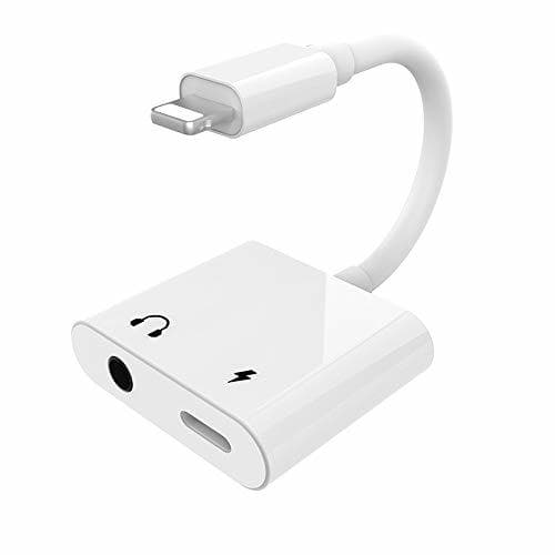 Electronic Adaptador de Audio 3.5mm+Cargador para Phone Xs/XR/X/8P/7/7P/6S/6.2 en 1 Adaptador de Auriculares