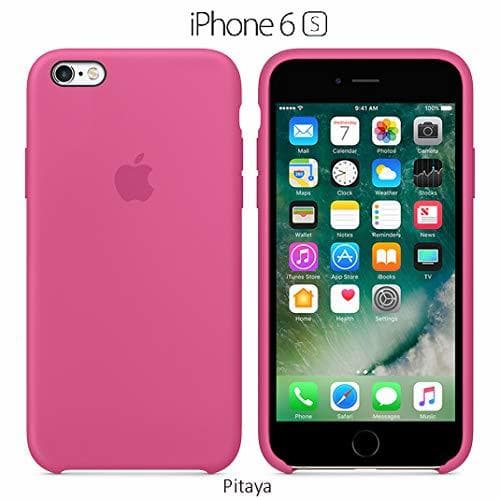 Electronic Funda Silicona para iPhone 6 y 6s Silicone Case, Logo Manzana, Textura