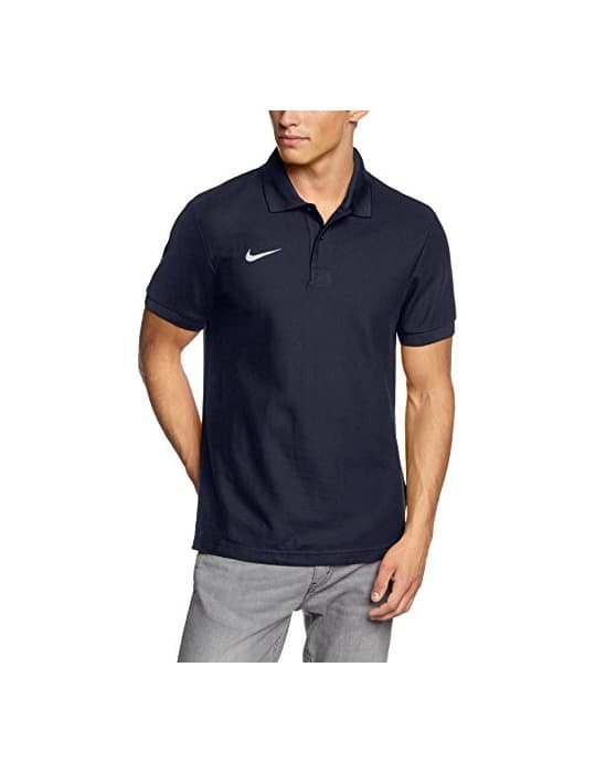 Fitness Nike TS Core Polo, Hombre, Azul Marino / Blanco