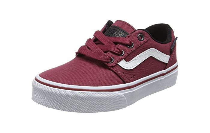 Moda Vans Chapman Stripe, Zapatillas de Entrenamiento Unisex Niños, Rojo