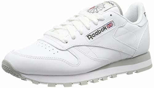 Fashion Reebok Classic Leather - Zapatillas de cuero para hombre, color blanco