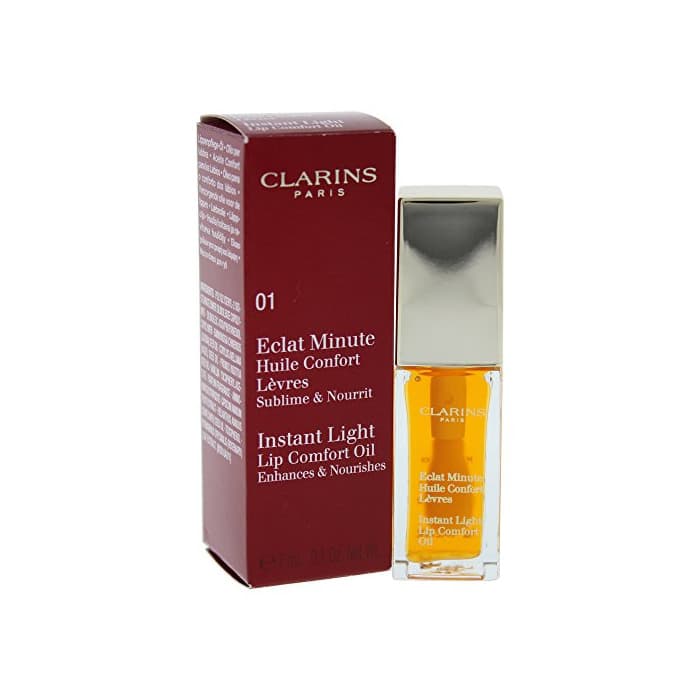 Beauty Clarins Eclat Minute Huile Confort Lèvres #01-Honey 7 ml