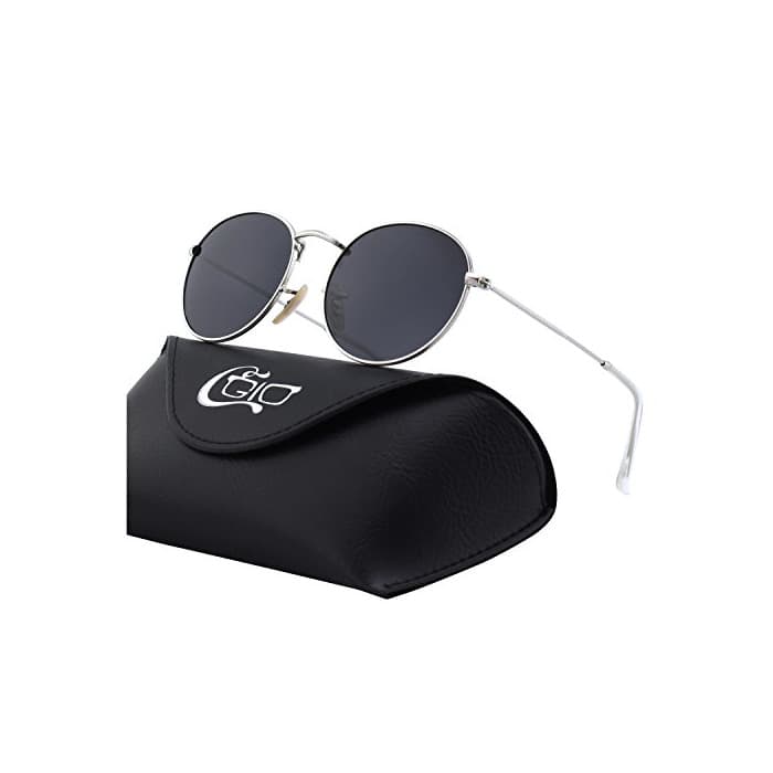 Fashion CGID E47 Pequeño Estilo Vintage Retro Lennon inspirado círculo metálico redondo gafas