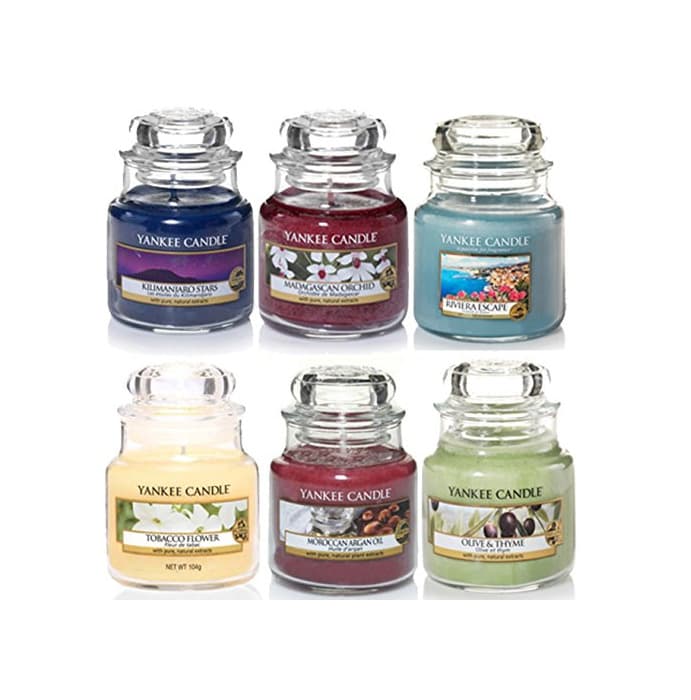 Home Yankee Candle - Juego de regalo de 6 tarros pequeños clásicos