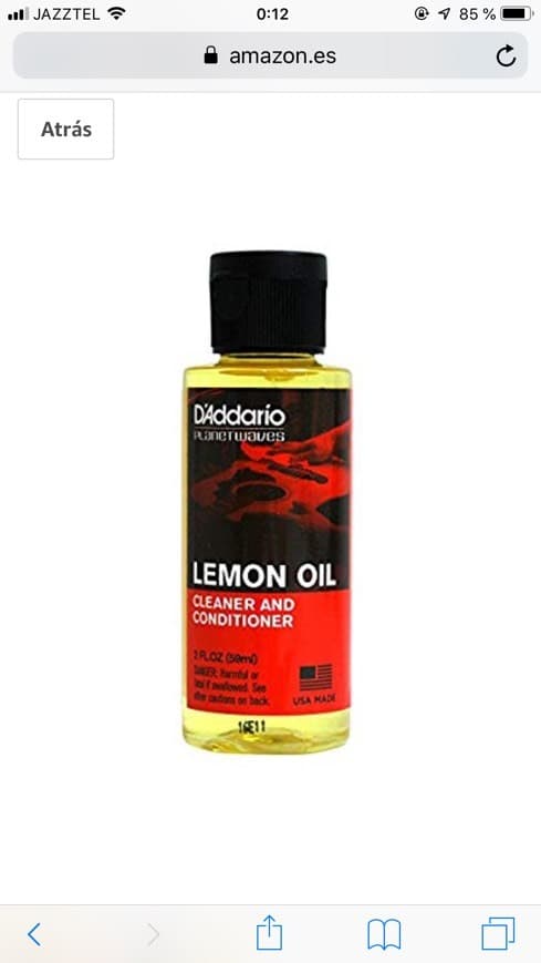 Producto Aceite de limón