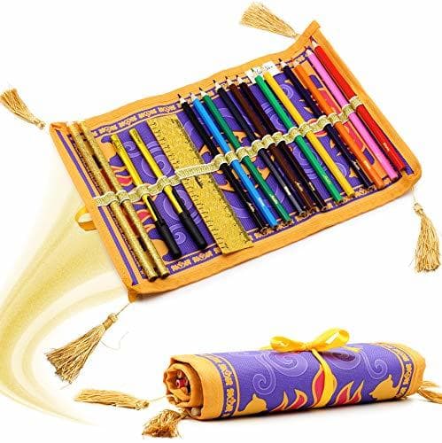 Product Disney Estuche Enrollable de la Alfombra de Aladdin Diseño con 17 lapices