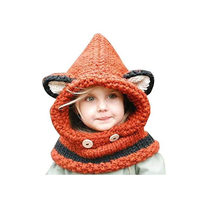 Fashion Gorros Niña, Invierno Caliente Zorro Animal A Prueba de Viento Sombreros Niño