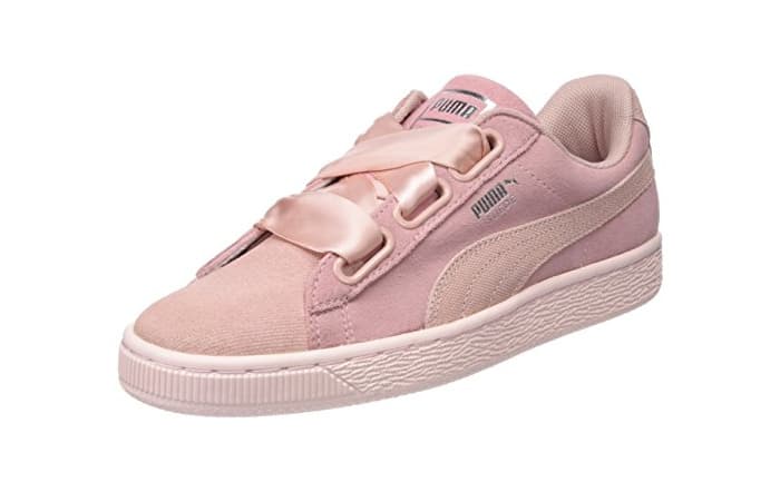 Moda Puma Suede Heart Pebble Wn's, Zapatillas para Mujer, Beige