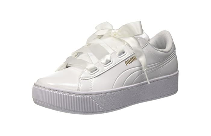 Moda Puma Vikky Platform Ribbon P, Zapatillas para Mujer, Blanco