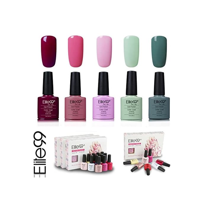 Belleza Elite99 Esmalte de Uñas Semipermanente Uñas de Gel UV LED Kit de