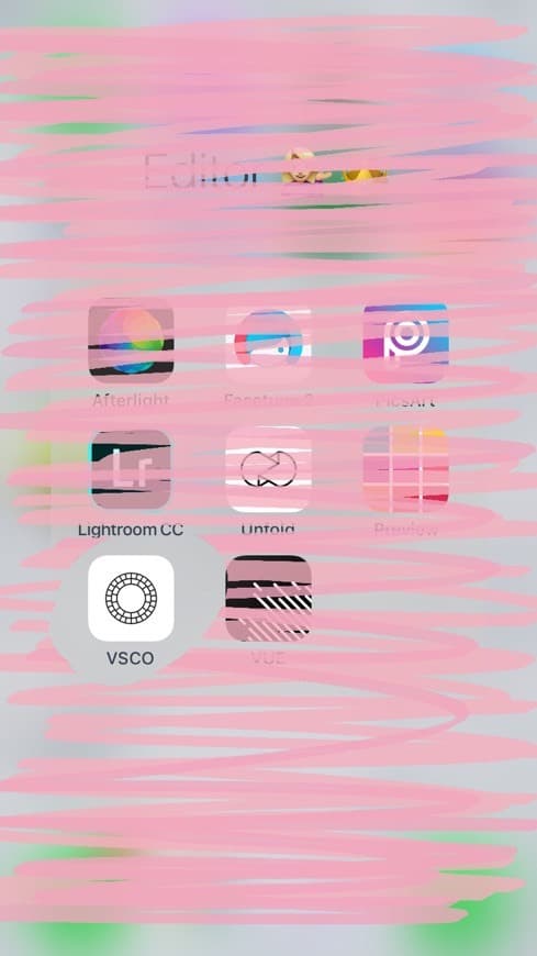 App Aplicativo de edição- VSCO 