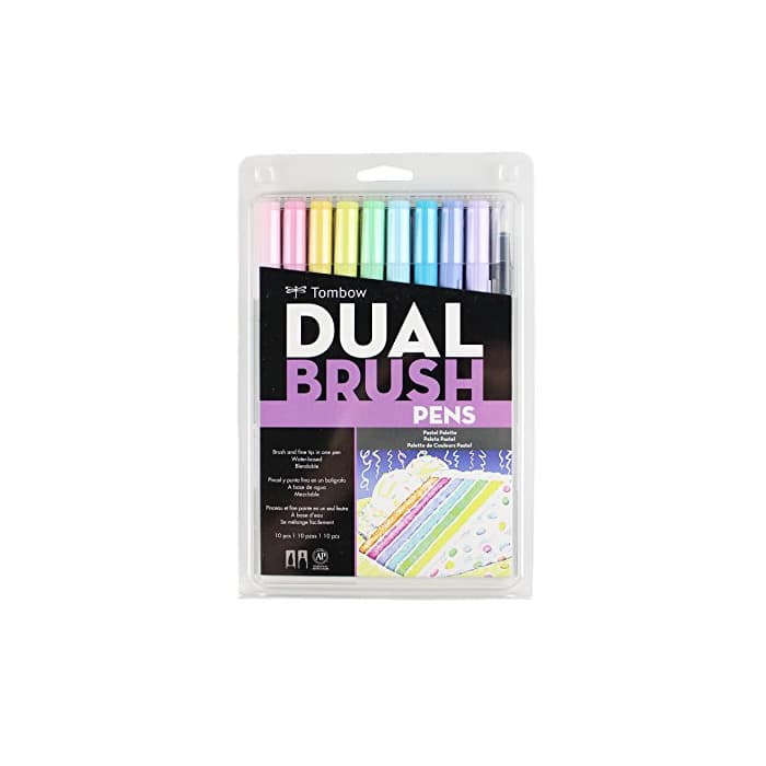 Home Tombow Dual Brush Markers 10/Pkg-Pastel