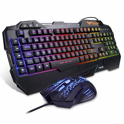 Electrónica Teclado Gaming HAVIT Teclado y Ratón con Cable,ratón gaming de 3200 DPI,