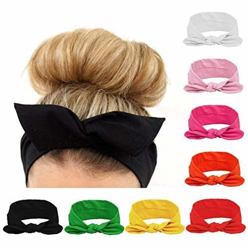 Fitness 8 Piezas/ Conjunto Cinta De Pelo De Orejas De Gato Venda De